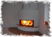 Отопление загородного дома в Ленинградской области (Ленобласти): установка камина